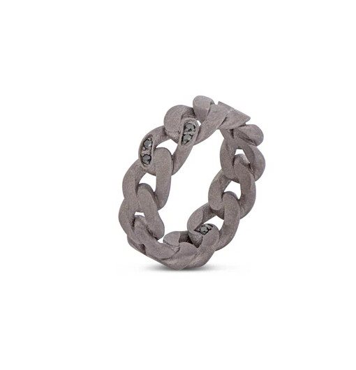 Ring Mano-J. Man GROUMETTE in Titanium Diamante Brown 0.04 Ct GROUBIGANT1BRO_22 - GROUBIGANT1BRO_22